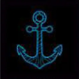 Ancre marine bleue