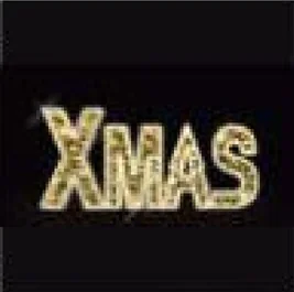 Lettres XMAS dorées