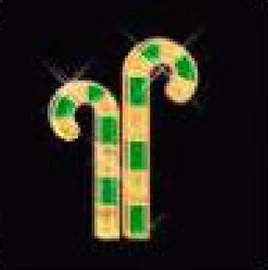 Sucres d'orge vert et or