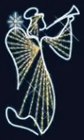 Ange trompettiste doré