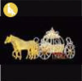 Carrosse citrouille et chevaux