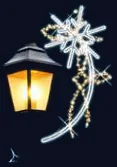 Flocons et arc perlé