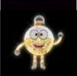 Boule personnage souriant
