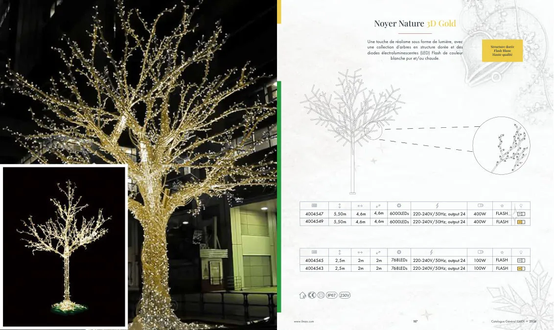 Noyer Nature 3D Gold