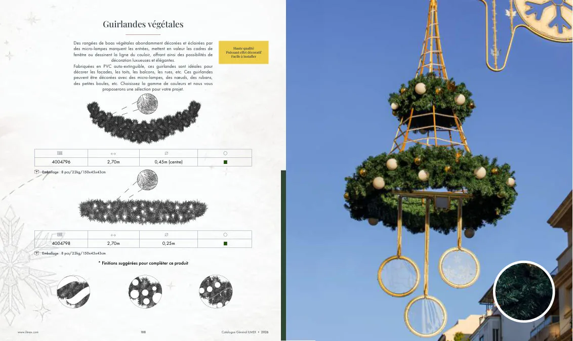 Guirlandes végétales