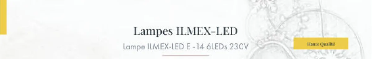 Lampe ILMEX-LED E-14 6LEDs 12V
