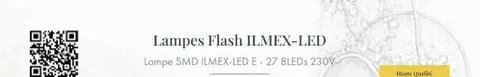 Lampe Flash SMD ILMEX-LED E-27 8LEDs 230V