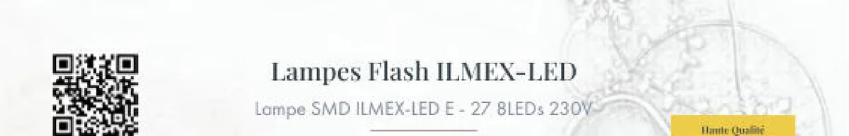 Lampe Flash SMD ILMEX-LED E-27 8LEDs 230V