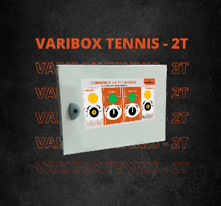 Coffret VariBOX Tennis 2T : commande de deux courts avec sélecteurs et bouton compétition